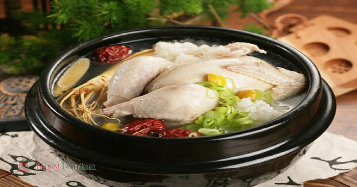 Gà hầm sâm Hàn Quốc