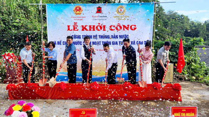 Lễ Khởi Công Công Trình Hệ Thống Dẫn Nước Và Bể Chứa Nước Sinh Hoạt Tại Xã Cao Bồ, Tỉnh Tuyên Quang