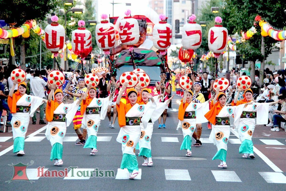Hanagasa Matsuri – Lễ hội múa nón hoa Nhật Bản