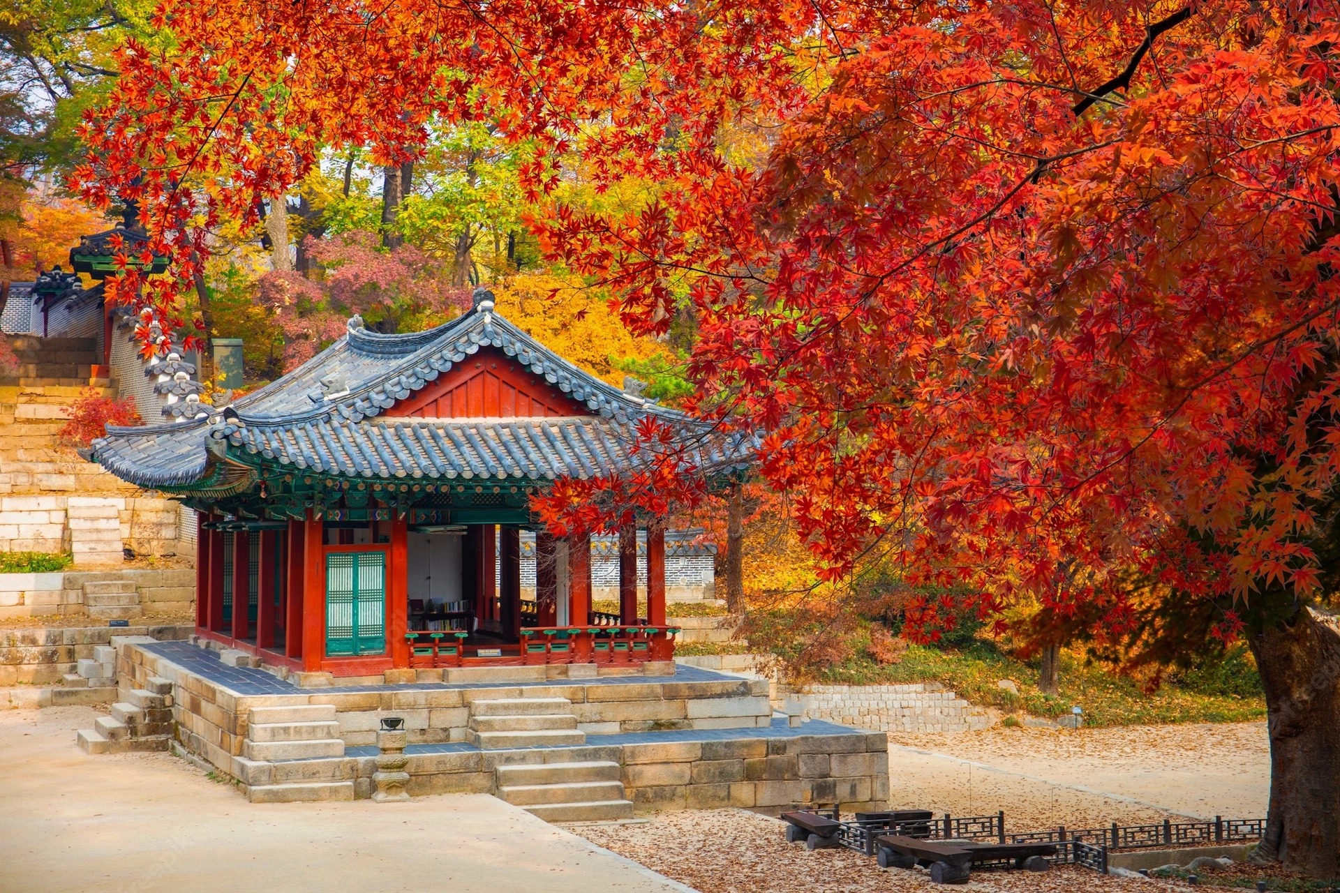 Changdeokgung mùa thu